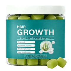 SERSANVE Seaweed Hair Growth Gummies bottle shows a convenient daily ritual for hair, skin, nails.
