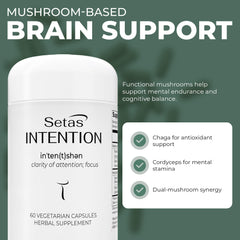 Setas Intention ginger and rhodiola blend for steady mental energy