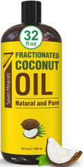Seven Minerals fractionated coconut oil 32oz bottle for massage and skin