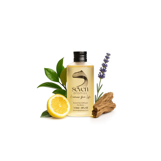 SevenAromas Bora Bora diffuser oil bottle delivering hotel-like ambience at home.