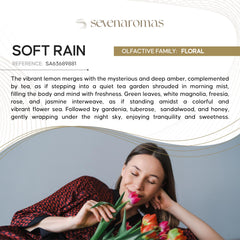 SevenAromas Soft Rain mist fills a room with fresh notes.