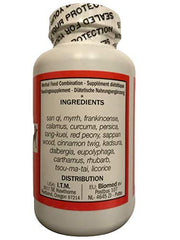 Seven Forests San Qi 17 tablets bottle label close-up showing dosage for easy use.