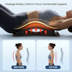 Sevorange back stretcher on car seat helps maintain upright posture while driving