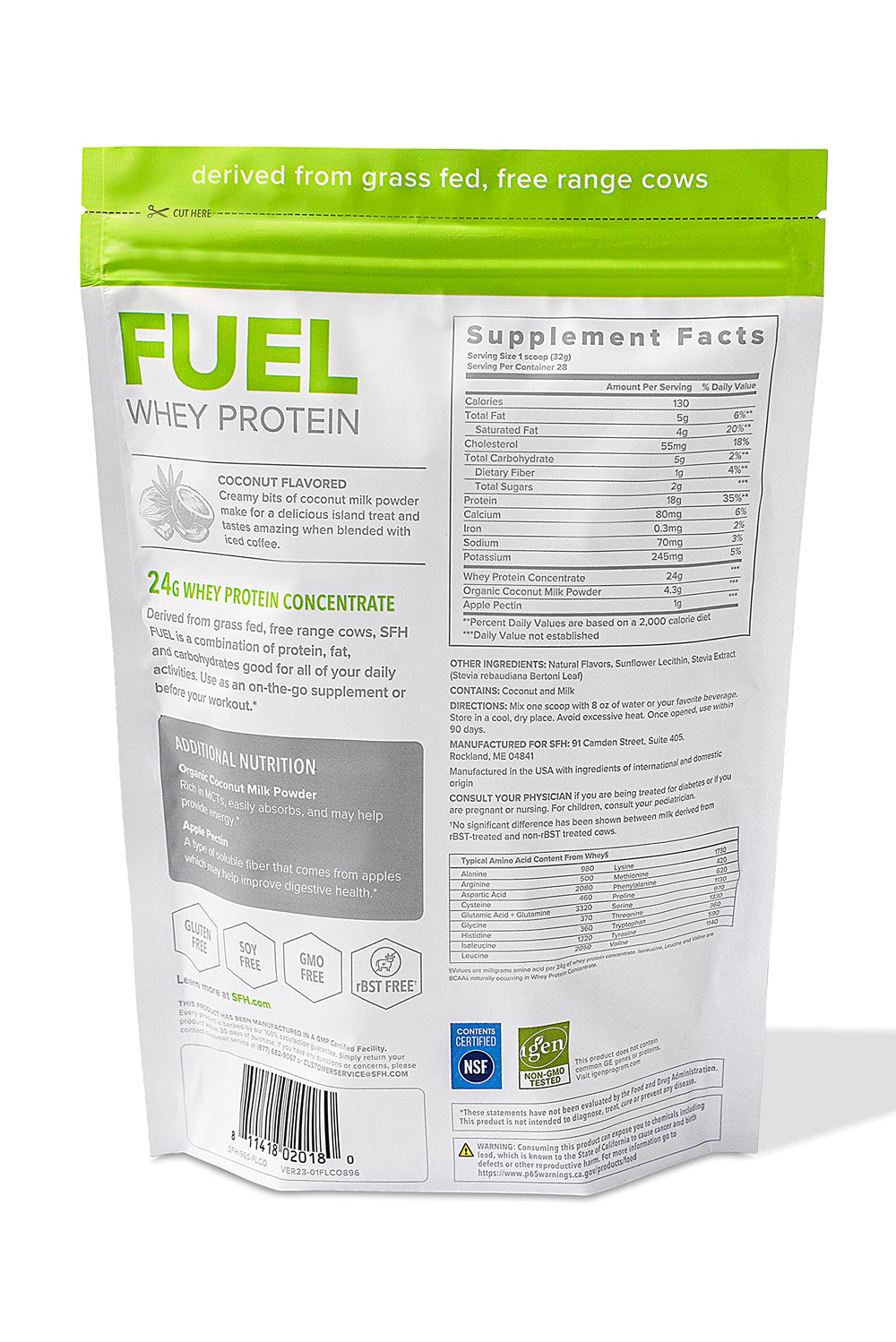 SFH Fuel scoop in shaker for quick on-the-go protein boosts