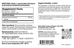 SFI Health Adrenal Cortex lyophilized processing preserves potency and bioactivity.