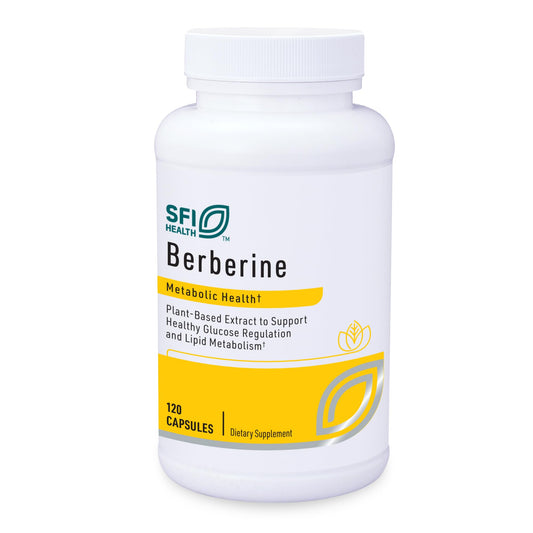 SFI Health Klaire Labs Berberine HCI 500mg bottle for daily support.