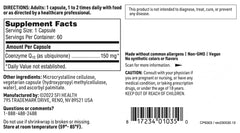 SFI Health Klaire Labs CoQ10 packaging box displayed for online shopping