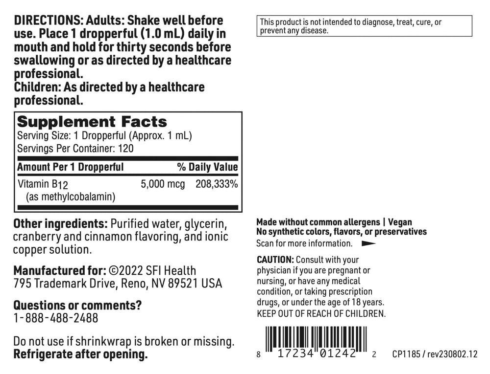 SFI Health Klaire Labs practitioner trust seal on packaging.