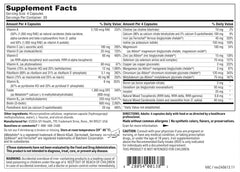 VitalActiv ingredient panel highlights L-5-MTHF and methylcobalamin
