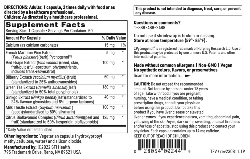 Green tea extract capsule in Theraflavone with polyphenols for daily wellness.