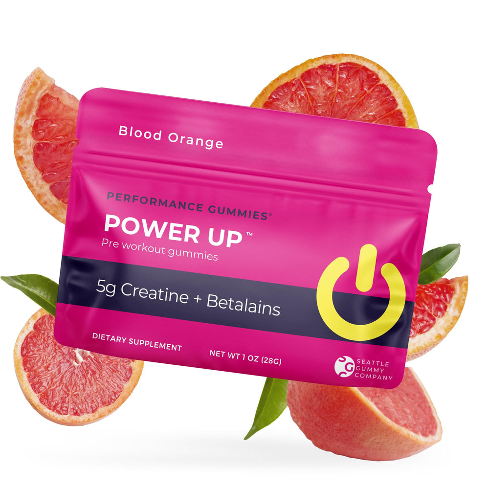 SGC Creatine Gummies close-up highlighting portable, easy-to-use pre-workout boost.