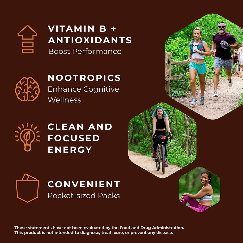 SGC Mocca Shots Salted Caramel packaging highlighting plant-based nootropics