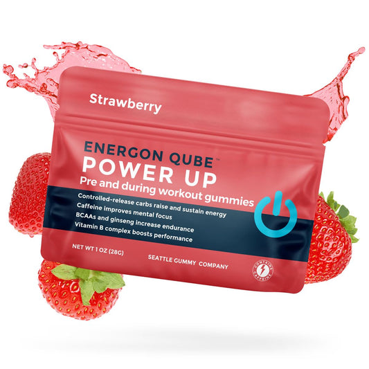 SGC Power Up Gummies bottle-front view highlighting branding and sustained energy