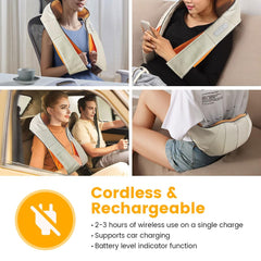SGULNF ergonomic neck massager design fits comfortably around the neck