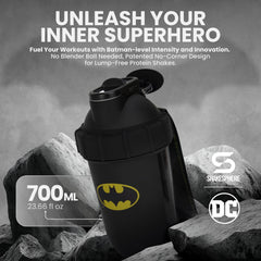 SHAKESPHERE capsule-mixing design promotes smooth shakes without blender balls.