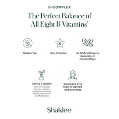 Shaklee B-Complex tablets in hand ready for daily intake.