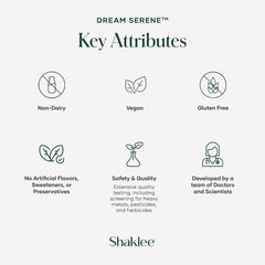 Shaklee Dream Serene packaging and bottle displayed for lifestyle product shot