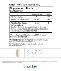 Shaklee rose hips and bioflavonoids blend highlighting natural antioxidant support.