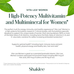 Shaklee Vita-Lea Women daily dose ready with a glass of water