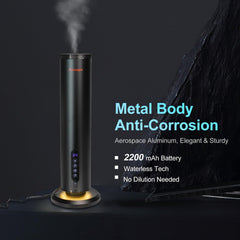 Shammgria air diffuser Bluetooth control highlighted for app-based scheduling and customization.