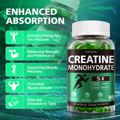 Shapeingirl Creatine Monohydrate Gummies packaging reveals clean vegan-friendly formula.