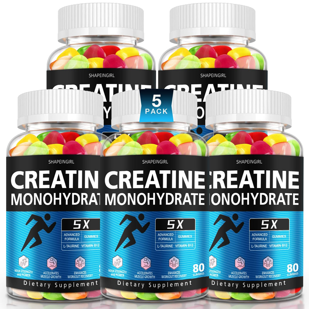 SHAPEINGIRL Creatine Gummies bottle front for daily training support