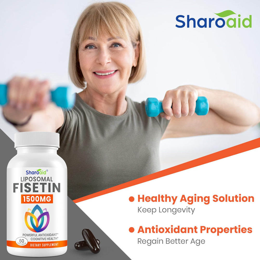 Sharoaid Fisetin non-GMO ingredients detail in product overview