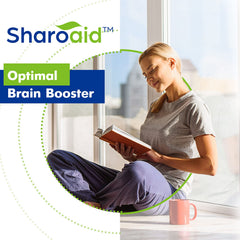 Sharoaid gluten-free and soy-free badge on packaging.