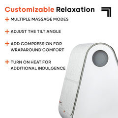 Customizable massage modes and tilt for personalized comfort