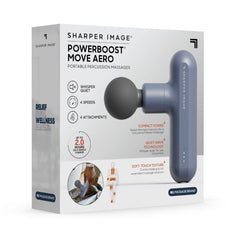 Sharper Image Powerboost Move Aero USB-C charging cable included.