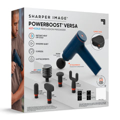 Sharper Image USB-C rechargeable design supports cordless use and on-the-go recovery