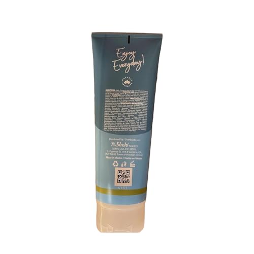 Applying Sheló NABEL VR-C Leg Cream to calves after work for comfort.