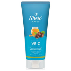Sheló NABEL VR-C Leg Cream bottle; signals relief and leg refreshment.
