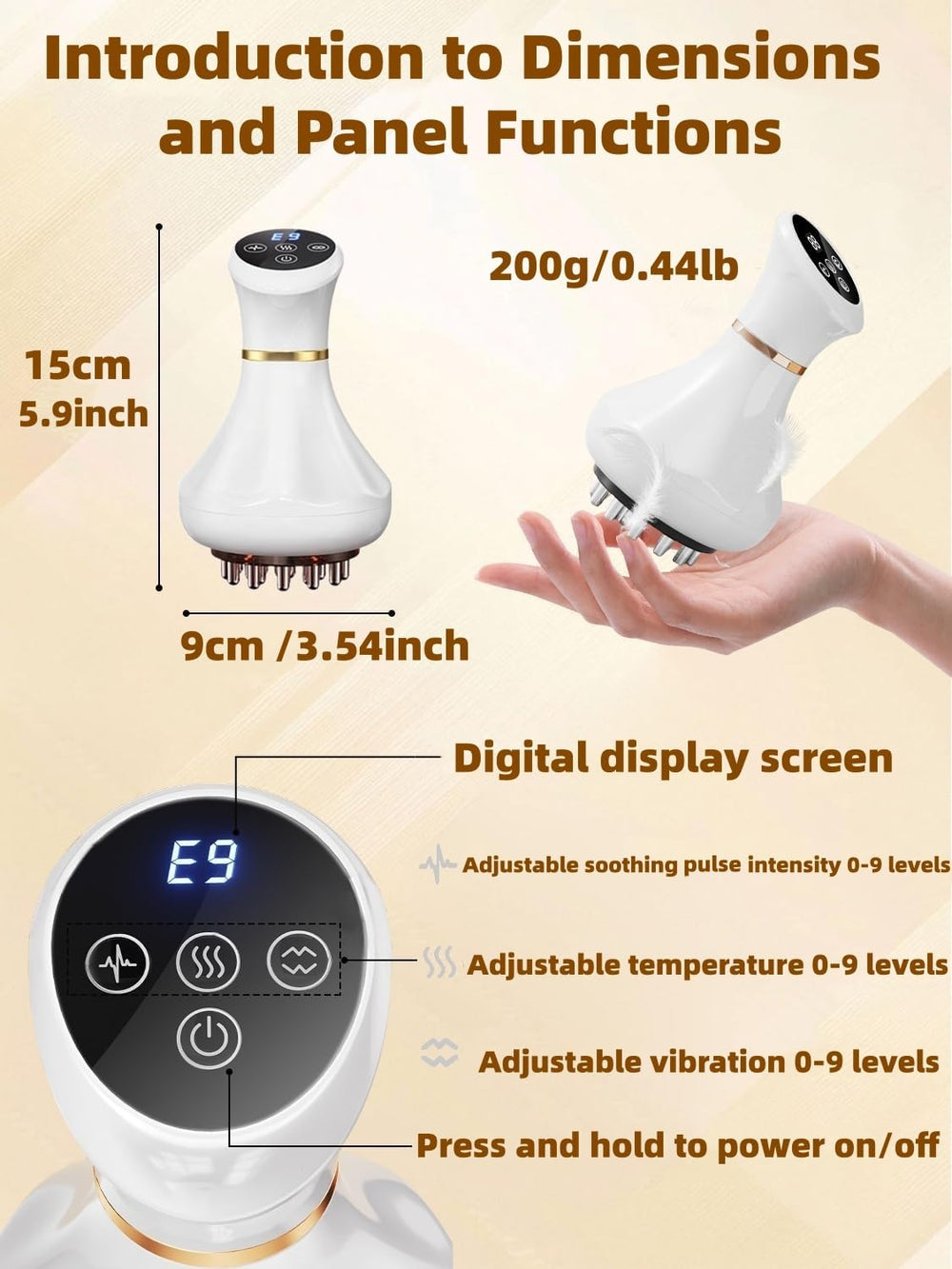 Shenzkeji massager focusing on neck relief with cooling glide to ease tension.