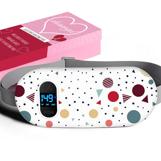 Shesangel portable heating pad folded for compact storage.