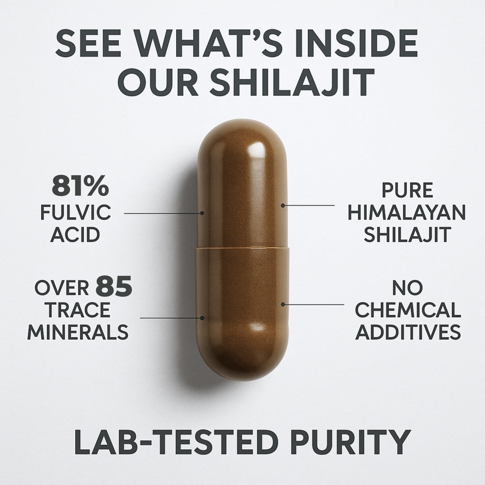 SHILAHEAL capsules support energy and endurance for active lifestyles.