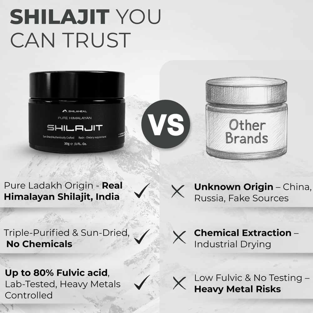 SHILAHEAL resin mixed into coffee or milk for smooth energy support.