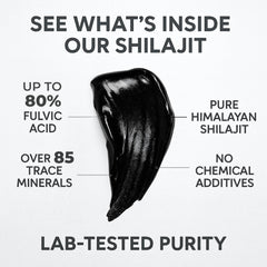 SHILAHEAL resin and stainless steel spoon for precise, mess-free dosing