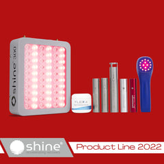 SHINE device display with LED indicators helps monitor sessions