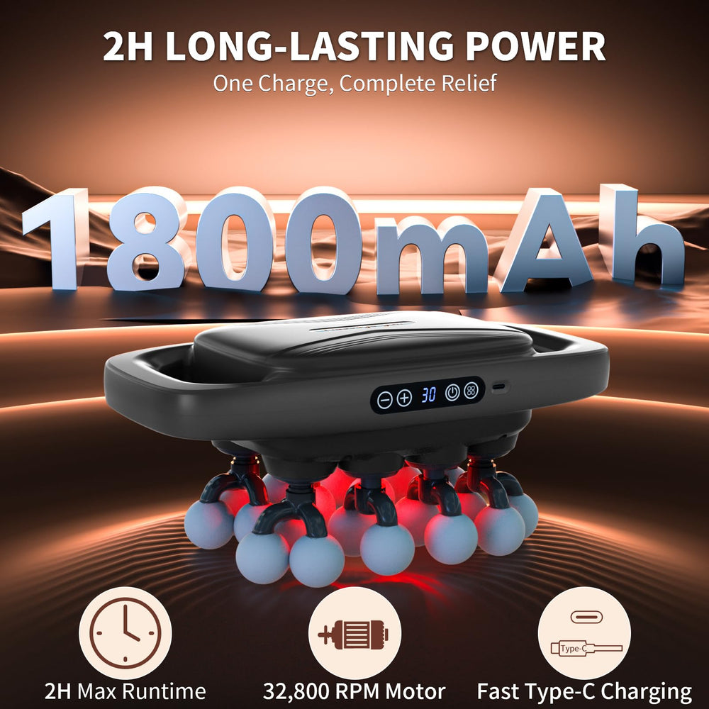 Shineforu high-torque motor reaches 32800 RPM for intense deep-tissue sessions.