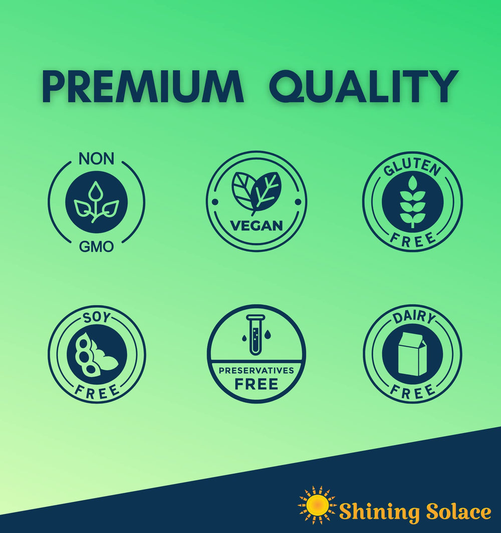 Label shows non-GMO, gluten-free, dairy-free, soy-free, preservative-free, vegan options.