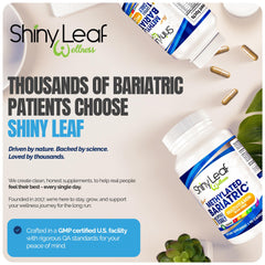 Shiny Leaf green packaging communicates vegetarian, soy-free nutrition.
