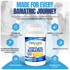 Shiny Leaf ingredients list spotlights methylated B vitamins and minerals.