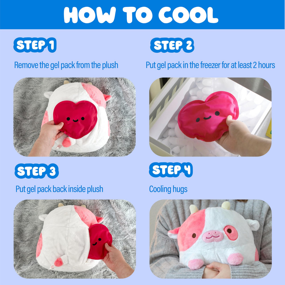 Shopzoki Strawberry Cow ideal as a comforting bedtime companion.
