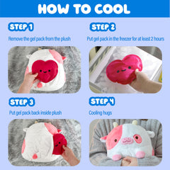 Shopzoki Strawberry Cow ideal as a comforting bedtime companion.