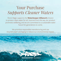 Kosher, non-GMO, gluten-free and dairy-free Shore Magic label