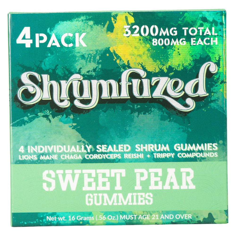 Shrumfuzed nootropic gummy Reishi close-up for daily wellness.