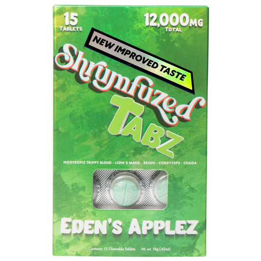 Shrumfuzed tablets box with new improved taste for daily immune support and focus