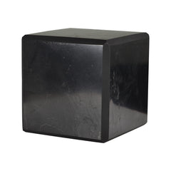 Shungite World authentic 70mm cube polished for energy balance at home.