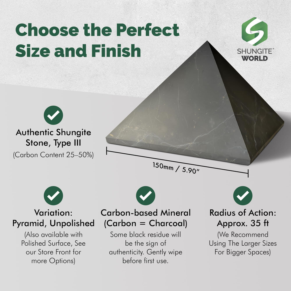 Shungite World pyramid desk setup in office promotes focus and balanced ambience